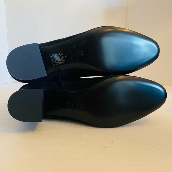 BRUNO MAGLI Vinny Suede Ankle Booties Made in ITALY Block Heel Black Size 12 NEW - Picture 10 of 16